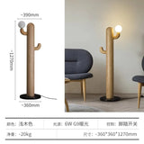 Creative Design Sense Vertical Floor Lamp High-end Solid Wood Living Room Bedroom  Artistic Atmosphere Including Light Bulbs