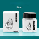 AOOKMIYA 30ML White Ink High-gloss Watercolor Art Students' Special Starry Sky Embellishment White Ink Cartoon Blank Correction Fluid AOOKMIYA.COM