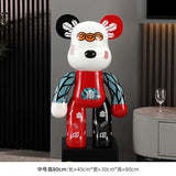 AOOKMIYA ART+ Creative Gifts Luxury Floor Standing Bear Ornament Sculpture Creative Luxury Living Room Decoration Ornament Decoration Sofa TV Cabinet
