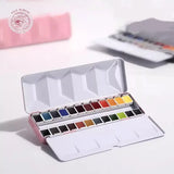 AOOKMIYA Paul Rubens Artist Solid Watercolor Paint Set 24 Colors Professional Water Color With Palette for Painting Art Supplies  AOOKMIYA.COM