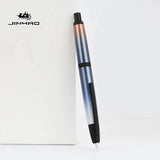 JINHAO 10 Press Fountain Pen Retractable EF/F Nib Metal With Clip Writing Ink Pen Converter School Supplies Stationery PK A1 A2