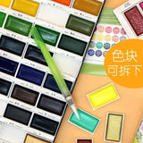 NEW Kuretake Professional Solid Watercolor Paint Set 12/18 Colors Water Color Paints For Painting Art Supplies