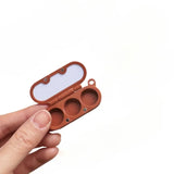 AOOKMIYA Mini Bread Stick Shape Watercolor Box with Palette 0.5ML 3-color Cute 3D Printing Paint Box Portable Painting Supplies