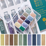 AOOKMIYA Super Vision Watercolor Paint 10 Color 1ML Artist Morandi Macaron Candy Color Advanced Gray Beginner Painting Art Supplies