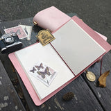 AOOKMIYA POTENTATE Fog Wax Leather Travel Watercolor Book 100% Cotton Pulp Watercolor Paper Kraft Cover Painting Portable Art Supplies