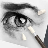 AOOKMIYA New Sketch Rubbing Pen Set Wooden Handle Art Special Paper Brush High-glow Smudge Correction Smear Tool Copy Art Supplies