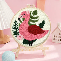 AOOKMIYA RUOPOTY Diy Punch Needle Kit Flowers Crafts For Beginner Needle Embroidery Starter Kits For Diy Gift Cross Stitch Home Decor