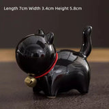 Ceramic Cat Pen Pavilion Ornament  Pen Holder Ceramic Creative Desktop Decorations Birthday Gifts for Boys and Girls  Penholder