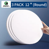 AOOKMIYA Marie's 3 Pack Stretched Canvas with 6x6", 8x8", 12x12", 12x16" and 16x20", 100% Cotton Primed White Rectangular Wooden Framed