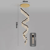 Modern home decoration crystal chandelier, stair Pendant lamp, living room Pendant lights, interior lighting