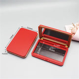 Portable Matte Red Magnetic Paint Box Outdoor Sketching Solid Watercolor Palette Blush Eye Shadow Makeup Storage Box