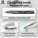 AOOKMIYA Marie's Large Capacity Pencil Set,31pcs/44pcs,Double Layer Box for Sketching & Painting for Adults,Students,and Artists