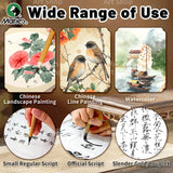 AOOKMIYA Marie's 3pcs Chinese Writing Brush Set,Wolf Hair Calligraphy & Painting Brush Ink Beushes Kit to Ink Painting,Oil,Gouache,Rocks
