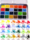 AOOKMIYA Sennelier  Professional Watercolor Paint 24color Set  Handmade 1ml/2ml with Metal Palette Box  for Artists, Students  AOOKMIYA.COM