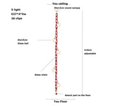 LED Artistic Colorized Chain Of Fate White Bubble Chandelier Lustre Hanging Lamps Suspension Luminaire Lampen For Dinning Room