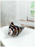AOOKMIYA Conch Ashtray Ornaments Glass Crafts Origin Zibo Candle Sand Modern Simple Coffee Table Home Decorations
