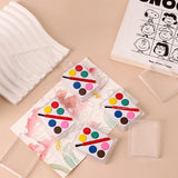 6-color Solid Watercolor Powder Transparent Box Packaging Children's DIY Painting Student Painting Supplies   Art