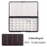 AOOKMIYA Empty Palette Watercolor Pigment Plastic Packaging Box 24/48 Grid Watercolor Storage Box Student Paint Pallet Art Supplies