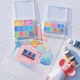 AOOKMIYA Schmincke 12-color Macaron Candy College-level Opaque Watercolor Paint Sub-package 1ML/2ML Portable Painting Art Supplies
