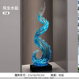 Family Feng Shui Decoration Ornament Senior Sense Living Room Entry Hotel Art Sculpture Decoration Home Decor
