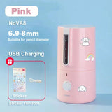 AOOKMIYA Deli Automatic Electric Pencil Sharpener for Children Colored Pencil Sharpner Machine Office School Stationery Pencil Knife