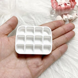 Empty 12-grid Mini Watercolor Box Portable Watercolor Palette Travel Painting Sketch Moisturizing Box Paint Box Art Supplies