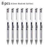 Deli 4/6/8pcs 0.5mm Black Red Blue Ink Gel Pen Stationery For Writing School Supplies Office Supplies Signing Pen Exam Pen Gift