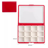 AOOKMIYA Empty Watercolor Paint Palette 12/24 Grid Watercolor Packaging Box Portable Paint Storage Box Travel Painting Art Supplies