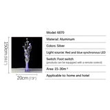 SOURA Nordic Red Floor Lamp Modern Art Flower Living Room Sofa Bedroom  Wedding LED Originality Decorative Standing Light