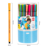 AOOKMIYA Deli Children Painting 48 Colors Non-toxic Washable Watercolor Pen Colorful Journal Pens Planner Pens Children's Art Supplies