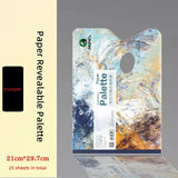 Art Painting Color Mixing Paper Watercolor Paint Palette Painting Art Supplies No Dirty Hands Color Mixing Art Paper