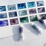 AOOKMIYA 2022 New Color Russian White Night Precipitation Color 15 Color Watercolor Paint White Night Artist-level Painting Art Supplies