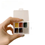 AOOKMIYA Schmincke City Series 5 Color Precipitated Watercolor Portable Watercolor Box Subpackage Master  Acuarela Art Supplies