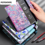 AOOKMIYA POTENTOTE 100% Cotton Watercolor Book 300g Square Fabric Hand Ledger Fine/Medium Grain Portable Sketch Book Art Supplies
