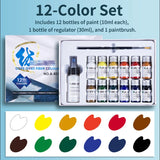 AOOKMIYA Marie's 12/18/24/36 Colors Waterproof Fabric Paint Set for Clothes Permanent for T-shirts,Shoes,Jeans,Canvas,DIY Projects