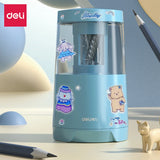 AOOKMIYA Deli Electric Pencil Sharpener Creative Automatic Pencil Sharpener Quick Sharpenning Office Stationery Study Supplies