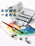 AOOKMIYA Germany Schmincke - AKADEMIE®AQUARELL Watercolor Box, 12/24 color, Metal Box, Highly lightfast Colors, fine Artists' Watercolors  AOOKMIYA.COM