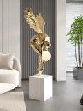 AOOKMIYA Home Decor Abstract Angel Figure Statues Floor Decor Nordic Living Room Large Welcome Sculpture Art Ornaments Housewarming Gifts