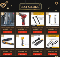 Deli Six-Piece Screw Extractor Damaged Screw Extractor Drill Bit Extractor Bolt Extractor Bolt Stud Remover Tool