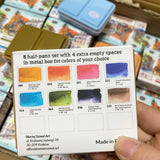 AOOKMIYA ROMAN SZMAL ARTISTS MINI Metal Box 8 Half Pans Color Portable Solid Watercolor Painting Drawing Supplies Sketchers Aquarelle  AOOKMIYA.COM