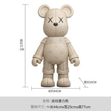 Cream Style Violent Bear Floor-standing Ornaments Living Room TV Cabinet Home Decoration High-end Doll Decorations