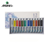 AOOKMIYA Marie’s Artist Grade Professional Watercolor Paint 12/18/24 Color Set 9ML Tube Artist Painting Watercolor Paint Art Supplies