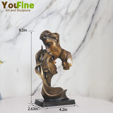 Bronze Lover Kiss Statue Bronze Wedding Lovers Kissing Sculpture Bust Kiss Statues For Home Indoor Decor Valentine's Christmas