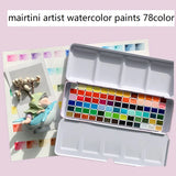 AOOKMIYA Mairtini Artist Watercolor Paint 78 Colors acuarela Dispenser 0.5ml 1ml Portable Palette Professional Paint Art Supplies  AOOKMIYA.COM
