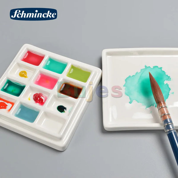 SCHMINCKE 12-compartment Ceramic Palette, Painting Ceramic Cover, Mult –  AOOKMIYA