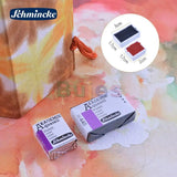 SCHMINCKE College Level Solid Watercolor, 24 Colors, Solid Watercolor Pigment Half pan, Single Piece Optional