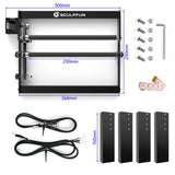 SCULPFUN S9 Laser Engraving Machine Ultra-thin Laser Beam Shaping Technology High-precision Wood Acrylic Laser Engraver Cutting