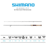 SHIMANO 2024 New CARDIFF STREAM PREMIUM 2 Section Stream Casting/Spinning Rod Portable Fishing Rod For Trout
