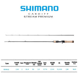 SHIMANO 2024 New CARDIFF STREAM PREMIUM 2 Section Stream Casting/Spinning Rod Portable Fishing Rod For Trout