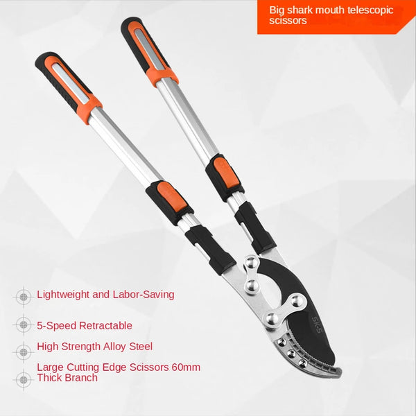long handled scissors for garden SK5 Scissors Hand Tools Gardening Metal Cutting Long Handle Retractabl – AOOKMIYA